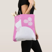 Weddenschap Gewonnen Roze Moeder Bride achtertekst Tote Bag (Dichtbij)