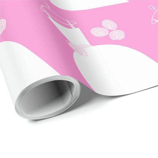 Weddenschap Gewonnen Roze verpakkingspapier Cadeaupapier (Rol Hoek)