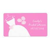 Weddenschap Gewonnen Roze Vrijgezellenfeest horizo Etiket (Voorkant)