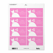 Weddenschap Gewonnen Roze Vrijgezellenfeest horizo Etiket (Full Sheet)