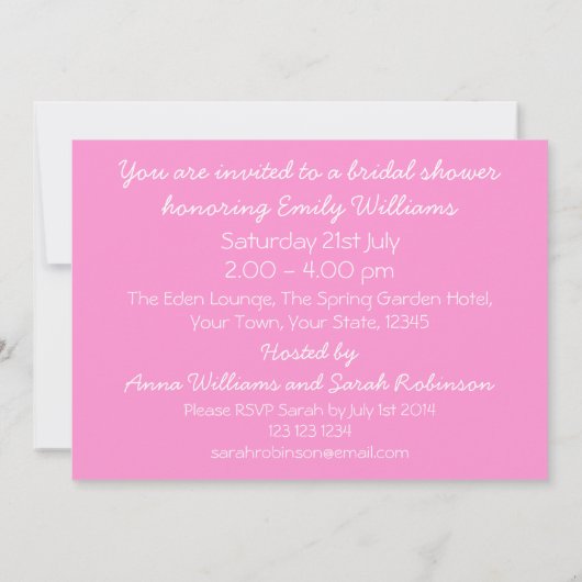 Weddenschap Gewonnen Roze vrijgezellenfeest horizo Kaart (Achterkant)