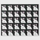 Weddenschap Gewonnen Roze 'Vrijgezellenfeest' zwar Cadeaupapier (Vlak)