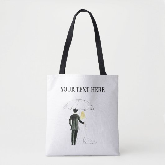 Weddenschap Gewoon gehuwde waterverf Tote Bag (Voorkant)