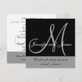 Weddenschap Gezegde Black White Kaart (Voorkant / Achterkant)