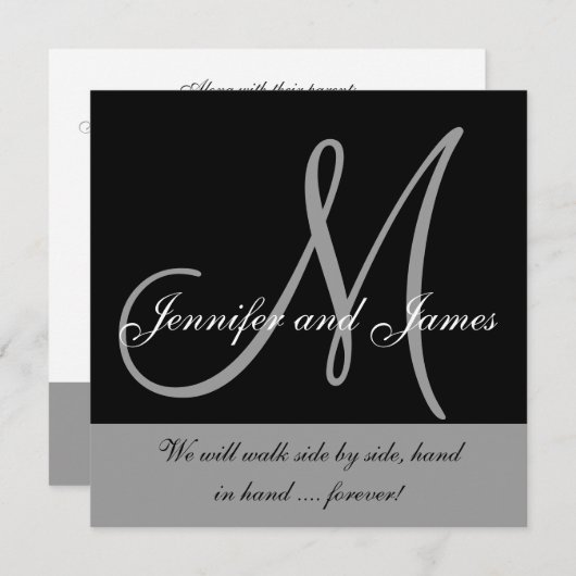 Weddenschap Gezegde Black White Kaart (Voorkant / Achterkant)