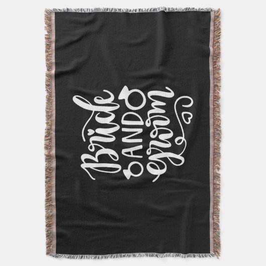 Weddenschap Gift Bride en Groom Deken (Voorkant Verticaal)