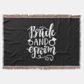 Weddenschap Gift Bride en Groom Deken (Voorkant)