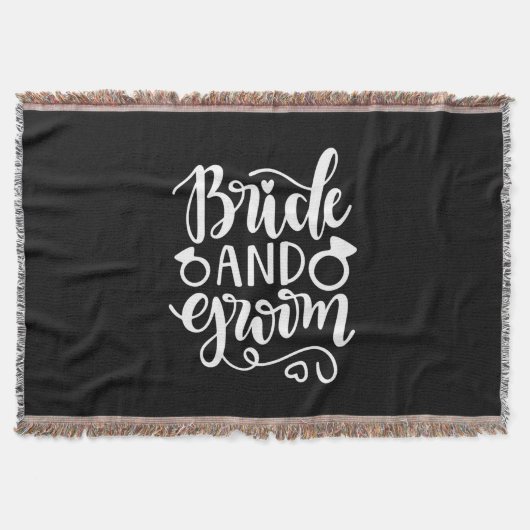 Weddenschap Gift Bride en Groom Deken (Voorkant)