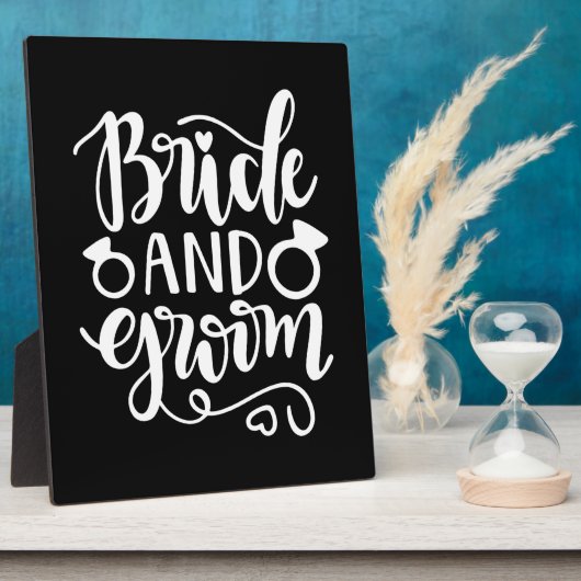 Weddenschap Gift Bride en Groom Fotoplaat (Zijkant)