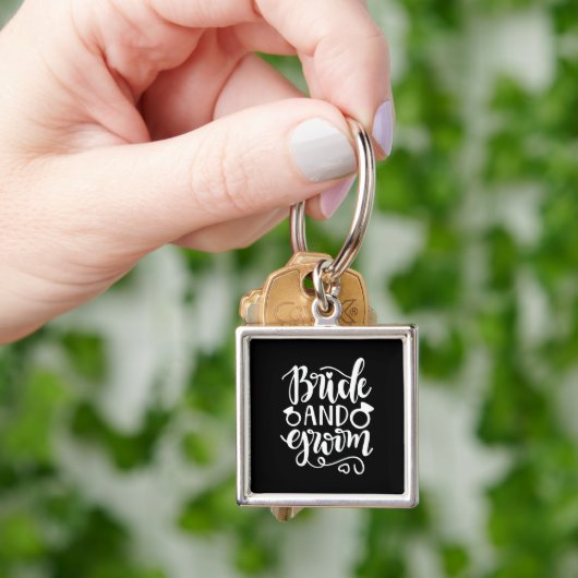 Weddenschap Gift Bride en Groom Sleutelhanger (Hand)