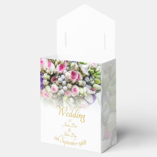 Weddenschap Gift - Bride met kleurrijke bruiloft Bedankdoosjes (Geopend)