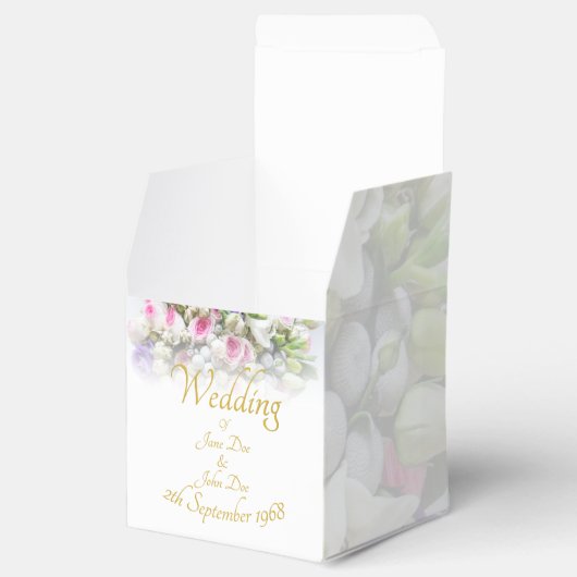 Weddenschap Gift - Bride met kleurrijke bruiloft Bedankdoosjes (Geopend)