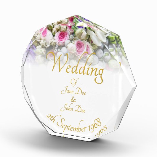 Weddenschap Gift - Bride met kleurrijke bruiloft Fotoblokken (Rechts)