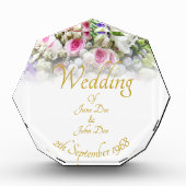 Weddenschap Gift - Bride met kleurrijke bruiloft Fotoblokken (Voorkant)