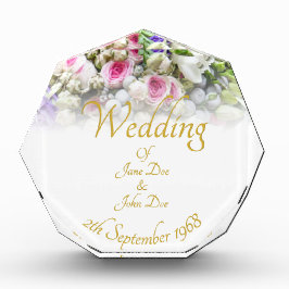 Weddenschap Gift - Bride met kleurrijke bruiloft Fotoblokken