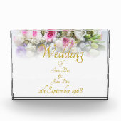 Weddenschap Gift - Bride met kleurrijke bruiloft Fotoblokken (Voorkant)