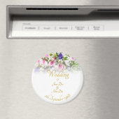 Weddenschap Gift - Bride met kleurrijke bruiloft Magneet (Insitu (Vaatwasser))