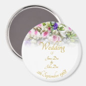 Weddenschap Gift - Bride met kleurrijke bruiloft Magneet (Voorkant / Achterkant)