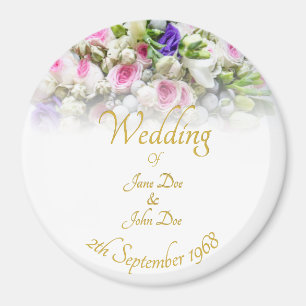 Weddenschap Gift - Bride met kleurrijke bruiloft Magneet