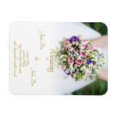 Weddenschap Gift - Bride met kleurrijke bruiloft Magneet (Horizontaal)