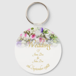 Weddenschap Gift - Bride met kleurrijke bruiloft Sleutelhanger