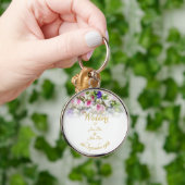 Weddenschap Gift - Bride met kleurrijke bruiloft Sleutelhanger (Hand)