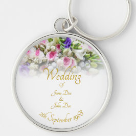 Weddenschap Gift - Bride met kleurrijke bruiloft Sleutelhanger