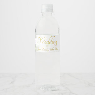 Weddenschap Gift - Bride met kleurrijke bruiloft Waterfles Etiket
