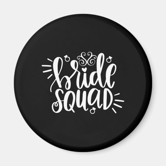 Weddenschap Gift Bride Squad Magneet (Voorkant)