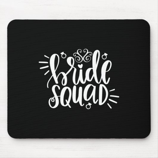 Weddenschap Gift Bride Squad Muismat (Voorkant)