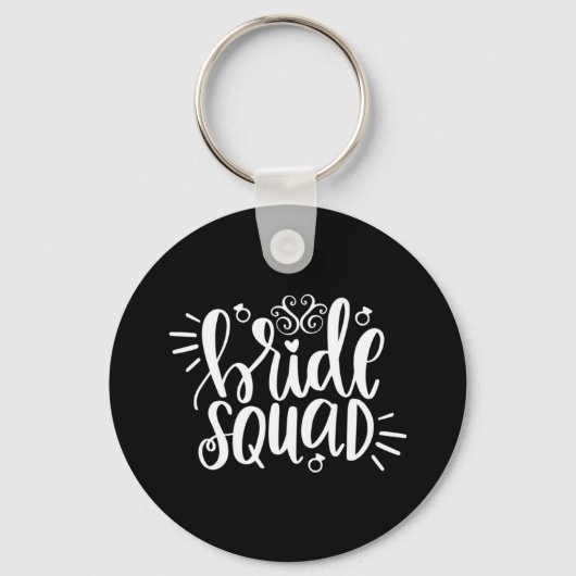 Weddenschap Gift Bride Squad Sleutelhanger (Voorkant)