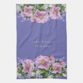 Weddenschap Gift Couple Bouquet Background Theedoek (Verticaal)