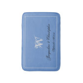 Weddenschap Gift Elegant Monogram Pas getrouwd Gif Badmat (Voorkant Verticaal)