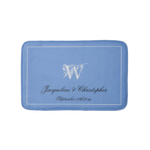 Weddenschap Gift Elegant Monogram Pas getrouwd Gif Badmat