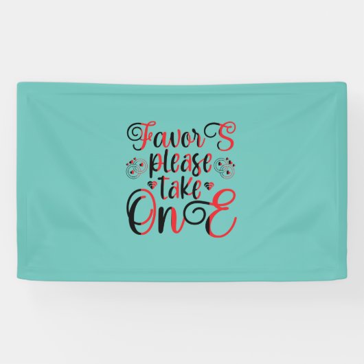 Weddenschap Gift Favor Neem een Spandoek (Horizontaal)