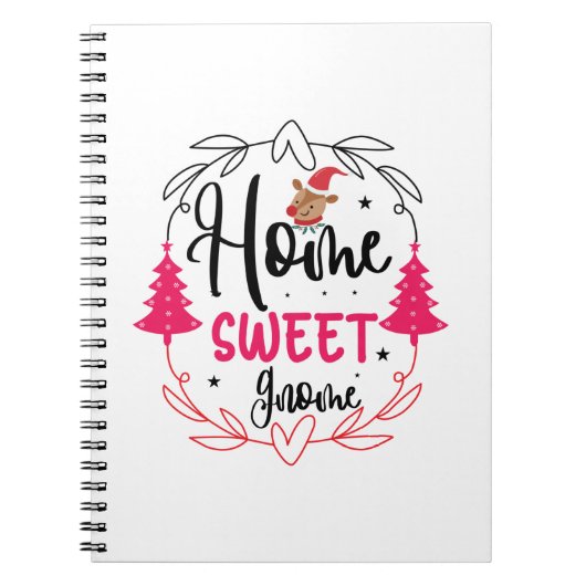 Weddenschap Gift Home Sweet Gnome Notitieboek (Voorkant)