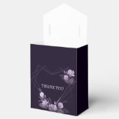 Weddenschap Gift Paars Floral Violet Geometric Bedankdoosjes (Geopend)