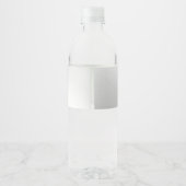 Weddenschap Gift Pink Floral Silver Elegant Waterfles Etiket (Achterkant)