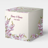 Weddenschap Gift Pink White Flowers Elegant Bedankdoosjes (Voorkant Zijde)