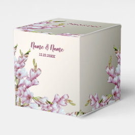 Weddenschap Gift Pink White Flowers Elegant Bedankdoosjes