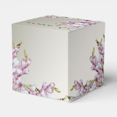 Weddenschap Gift Pink White Flowers Elegant Bedankdoosjes (Achterkant)