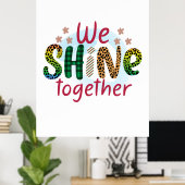 Weddenschap Gift We schitteren samen Poster (Thuiskantoor)