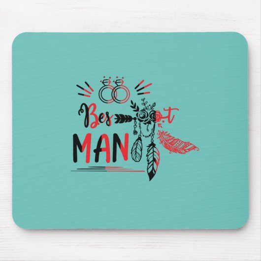 Weddenschap Gift Wedding Best Man Muismat (Voorkant)