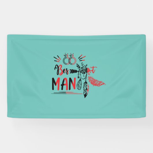 Weddenschap Gift Wedding Best Man Spandoek (Horizontaal)