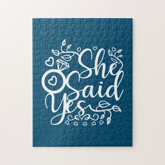 Weddenschap Gift ze zegt ja Legpuzzel (Verticaal)