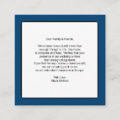 Weddenschap goed geldcadeautjes informatiekaartje (Voorkant)