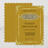 Weddenschap Gold border Kaart (Voorkant / Achterkant)