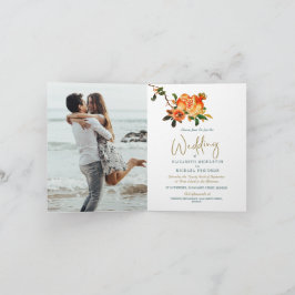 Weddenschap Gold Elegant foto Modern Botanical