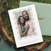 Weddenschap Gold Fancy Ornament Lace Effect Modern Kaart