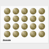 Weddenschap Gold Flowers Monogram - Sticker 9 (Vel)